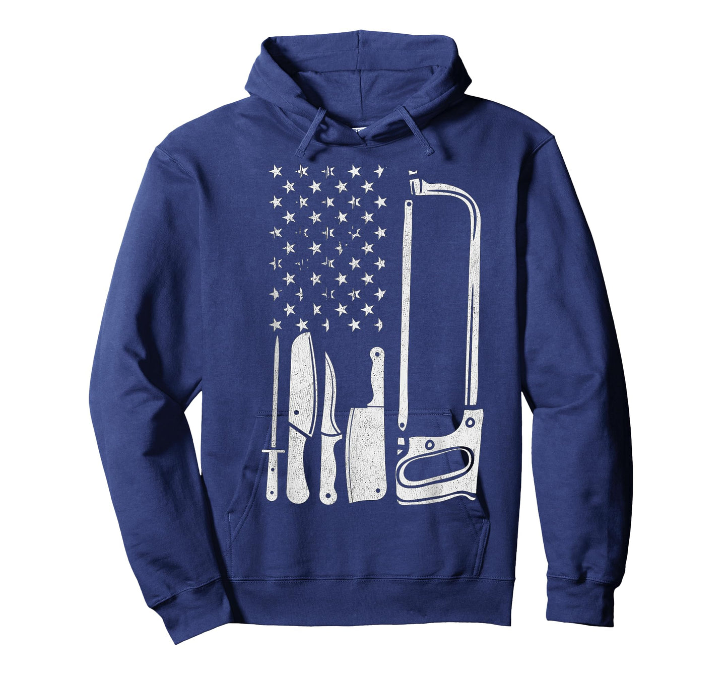 Funny USA Flag Shirt with Dad Butcher Tools Woman Butcher T-Shirt