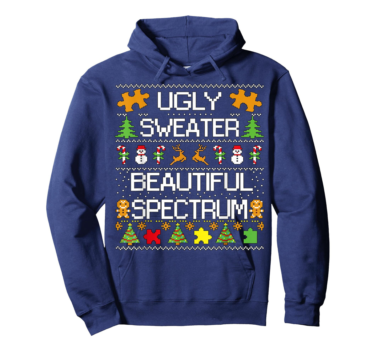 Autism Awareness Puzzle Ugly Sweater Xmas Beautiful Spectrum T-Shirt