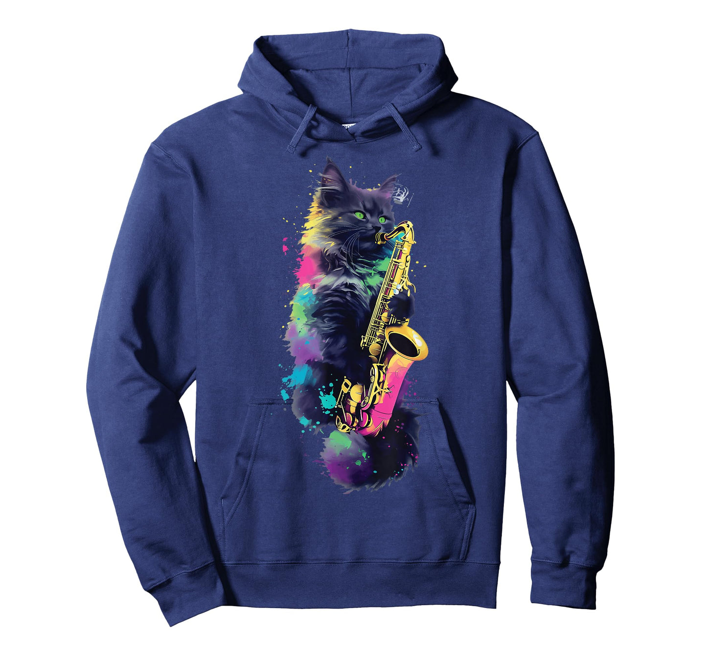 Cat With Saxophone Cat Playing Saxophone T-Shirt