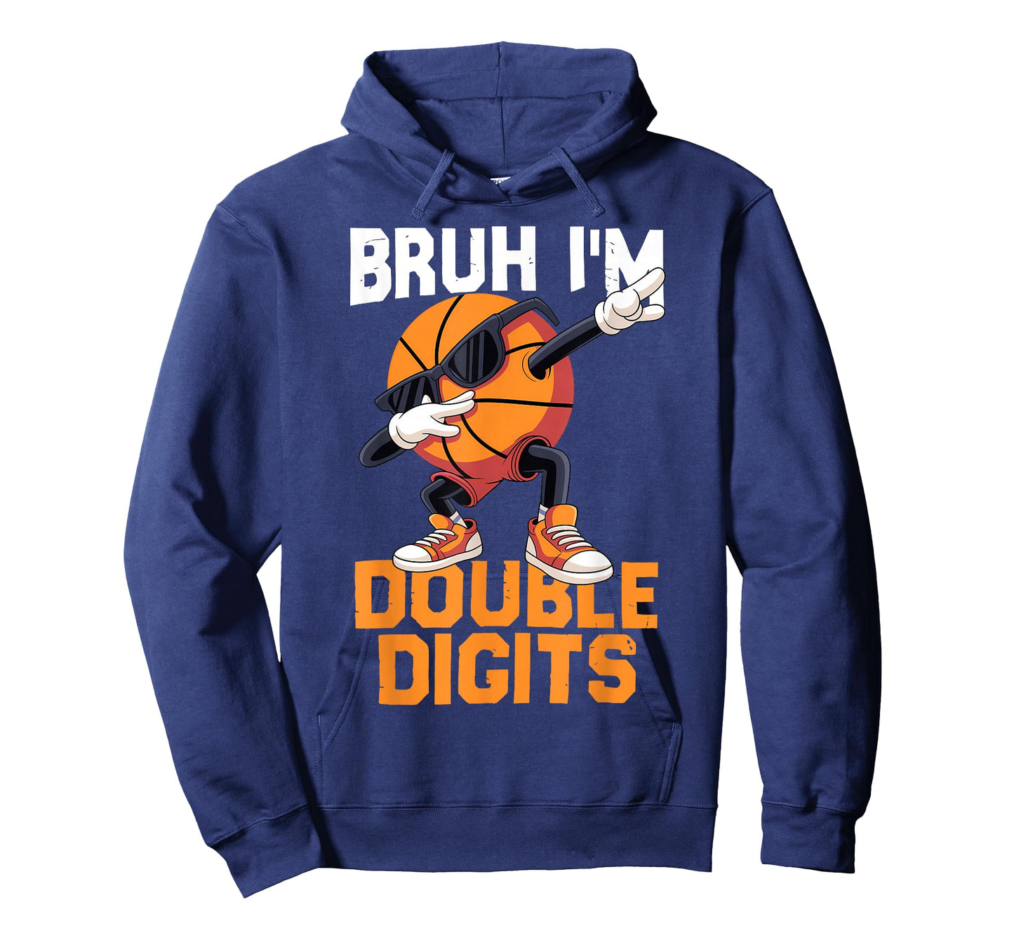 Bruh I'm Double Digits Dabbing Basketball 10th Birthday Boys T-Shirt