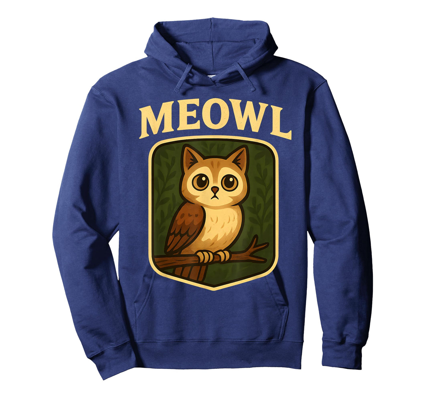 Meowl - Funny Meow Cat Owl Brainrot Meme Teen Kids Gaming T-Shirt