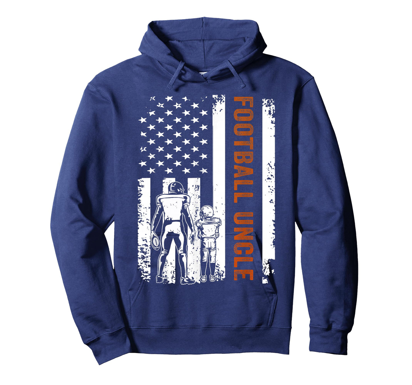 Football Uncle Flag American Gift football Dad T-Shirt