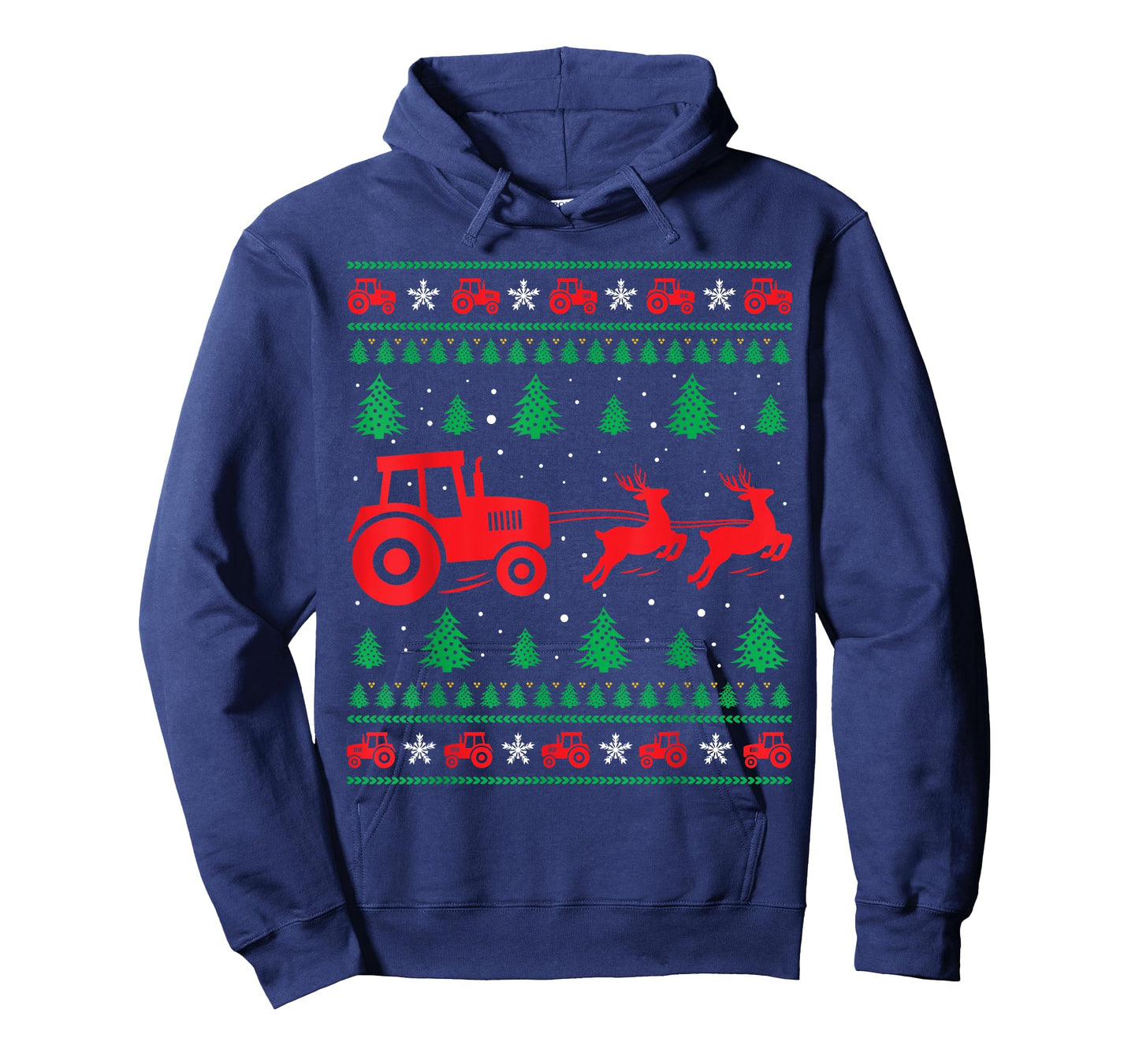 Tractor Riding Reindeers Farmers Ugly Christmas Sweater Boys T-Shirt
