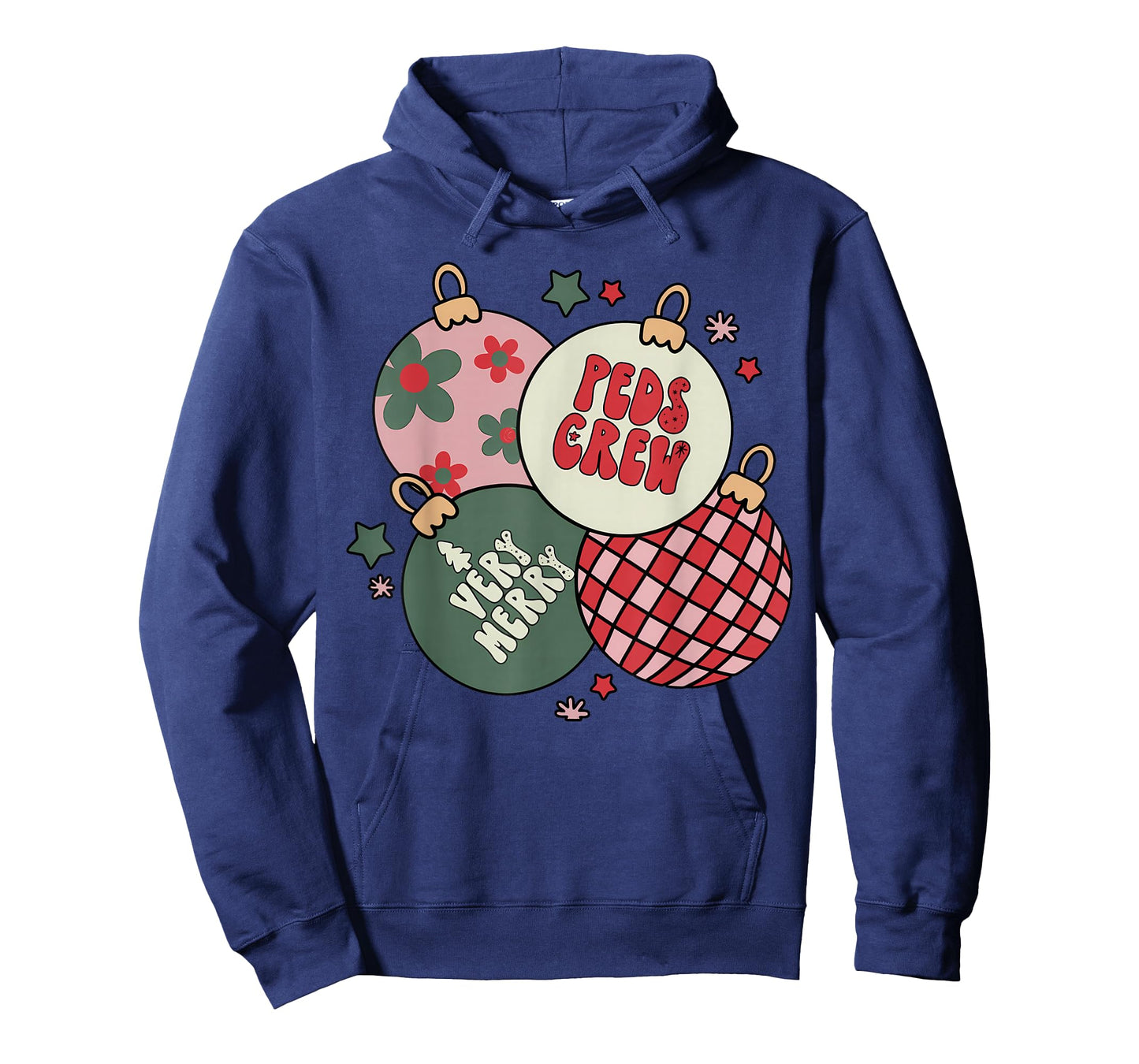 Christmas Ornament Peds Crew Pediatric Nurse Xmas Holiday T-Shirt