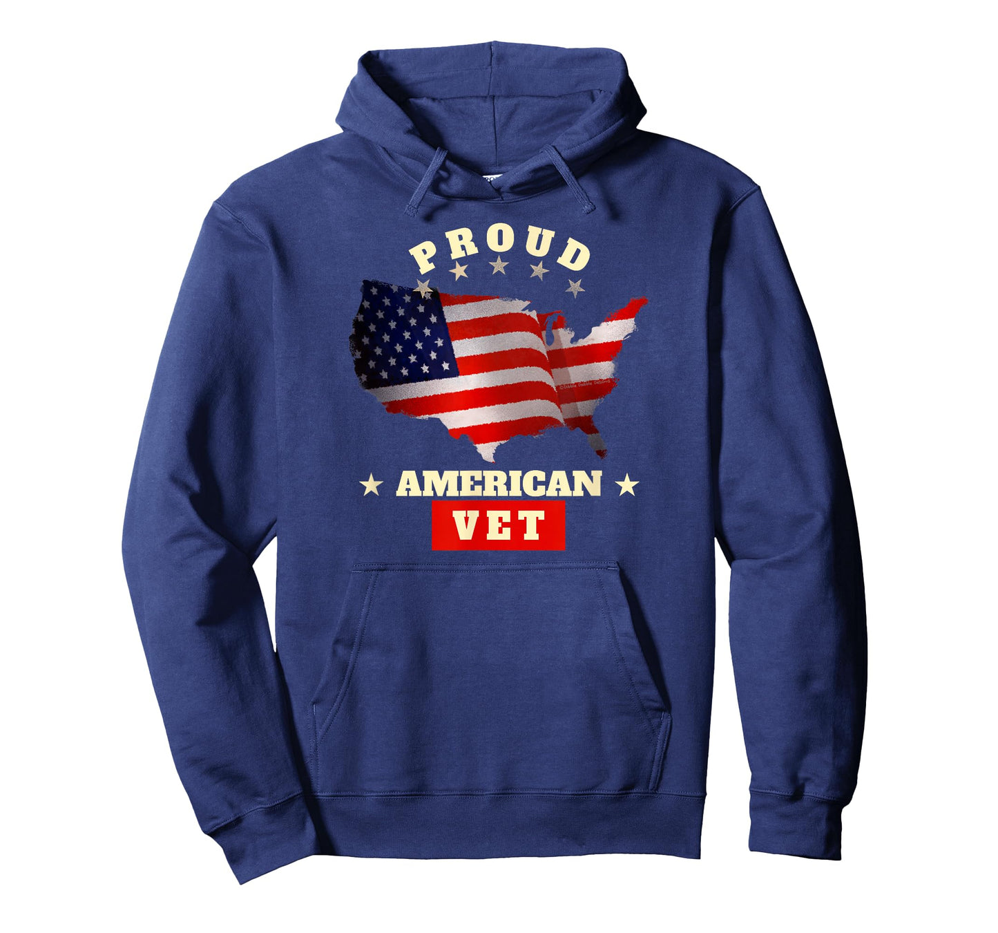 USA Flag Patriotic Proud American VET - Veterans T-Shirt