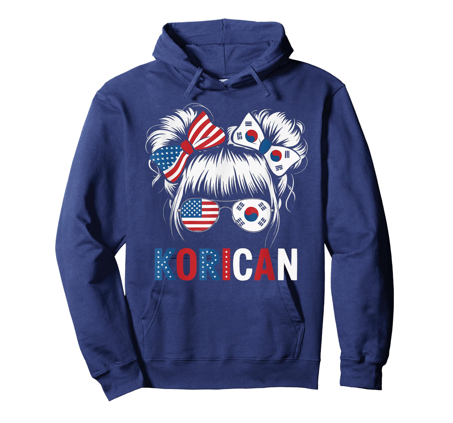 Half American Half Korean USA Flag South Korea America T-Shirt