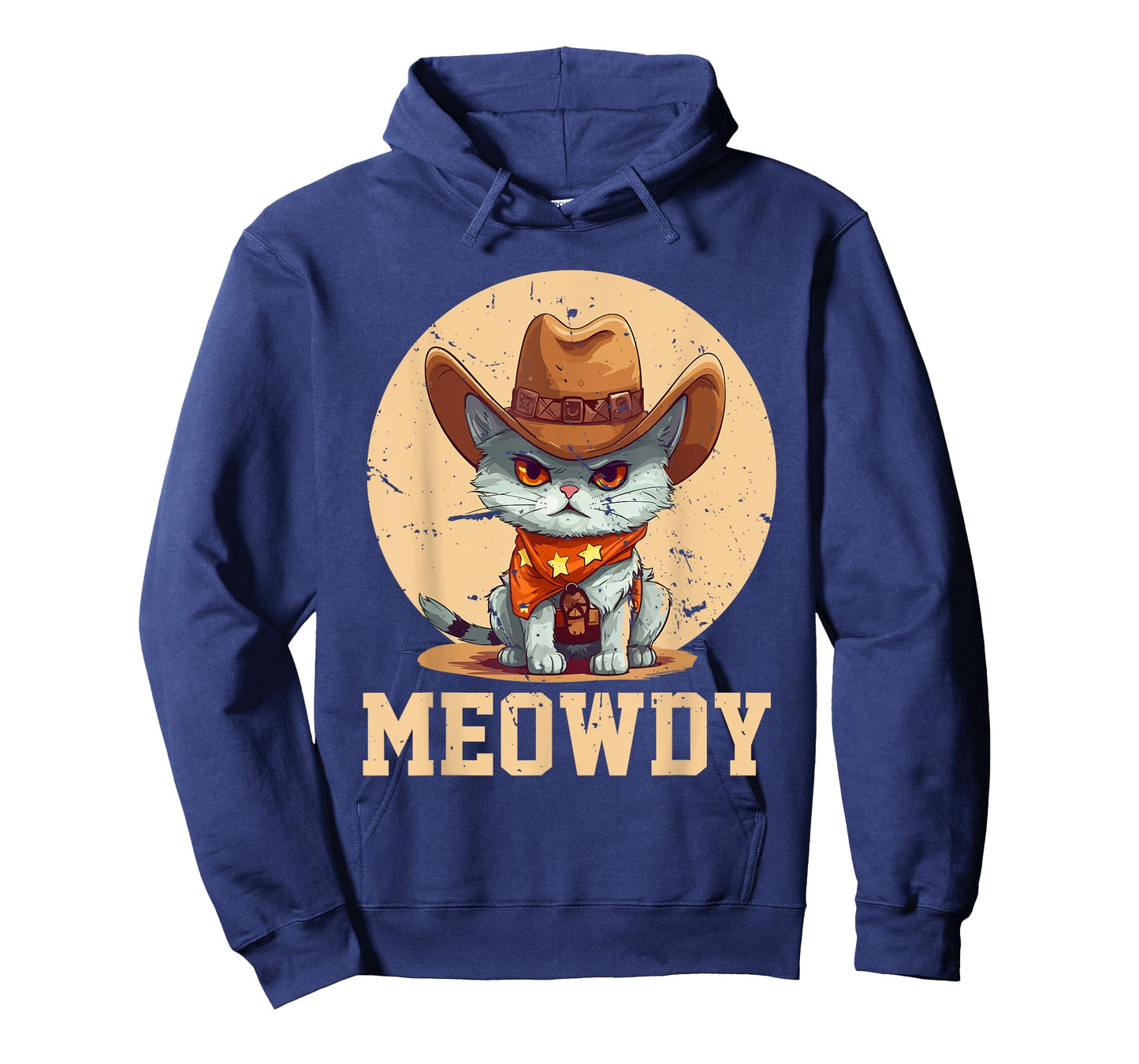 Meowdy! Funny Country Music Cat Cowboy Hat Men Women T-Shirt