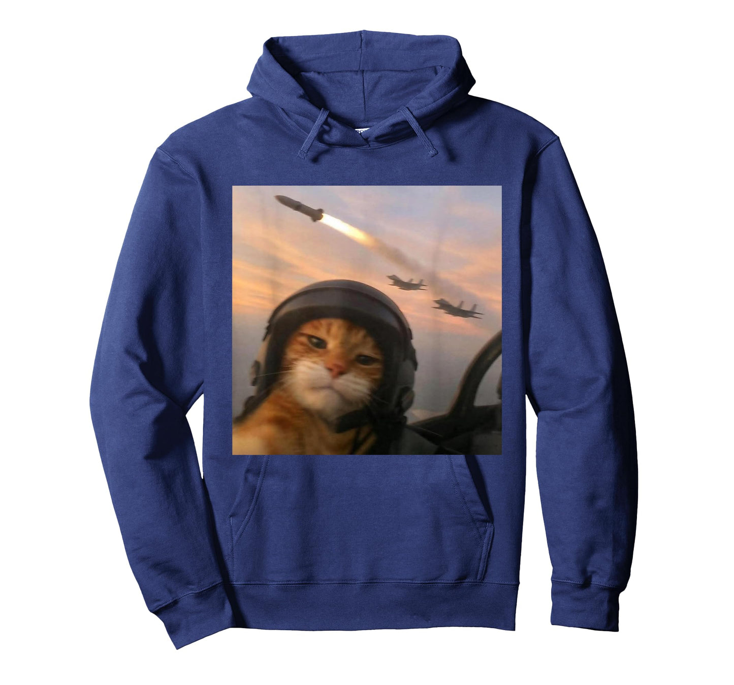 Selfie Squad Cat Funny Fighter Pilot Meme Kitty Gen Z Humor T-Shirt