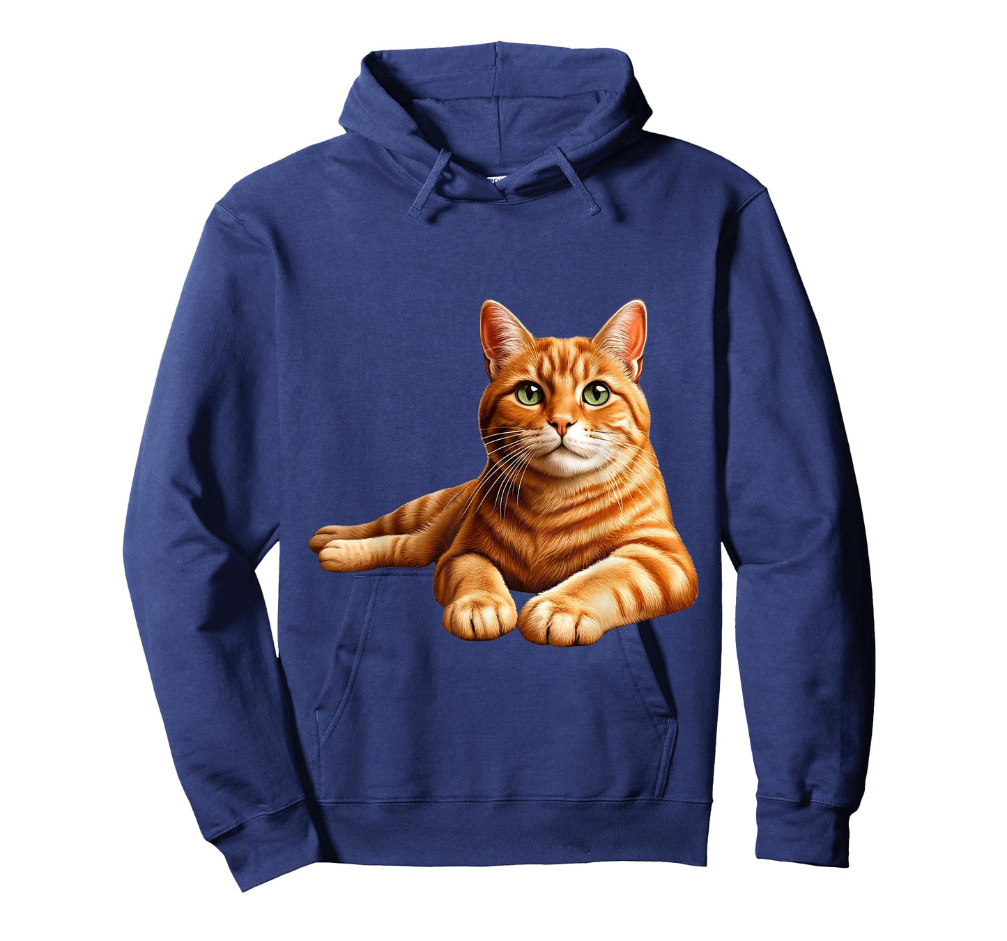 Realistic Orange Tabby Cat Cute Pet Portrait T-Shirt for Men Women Kids