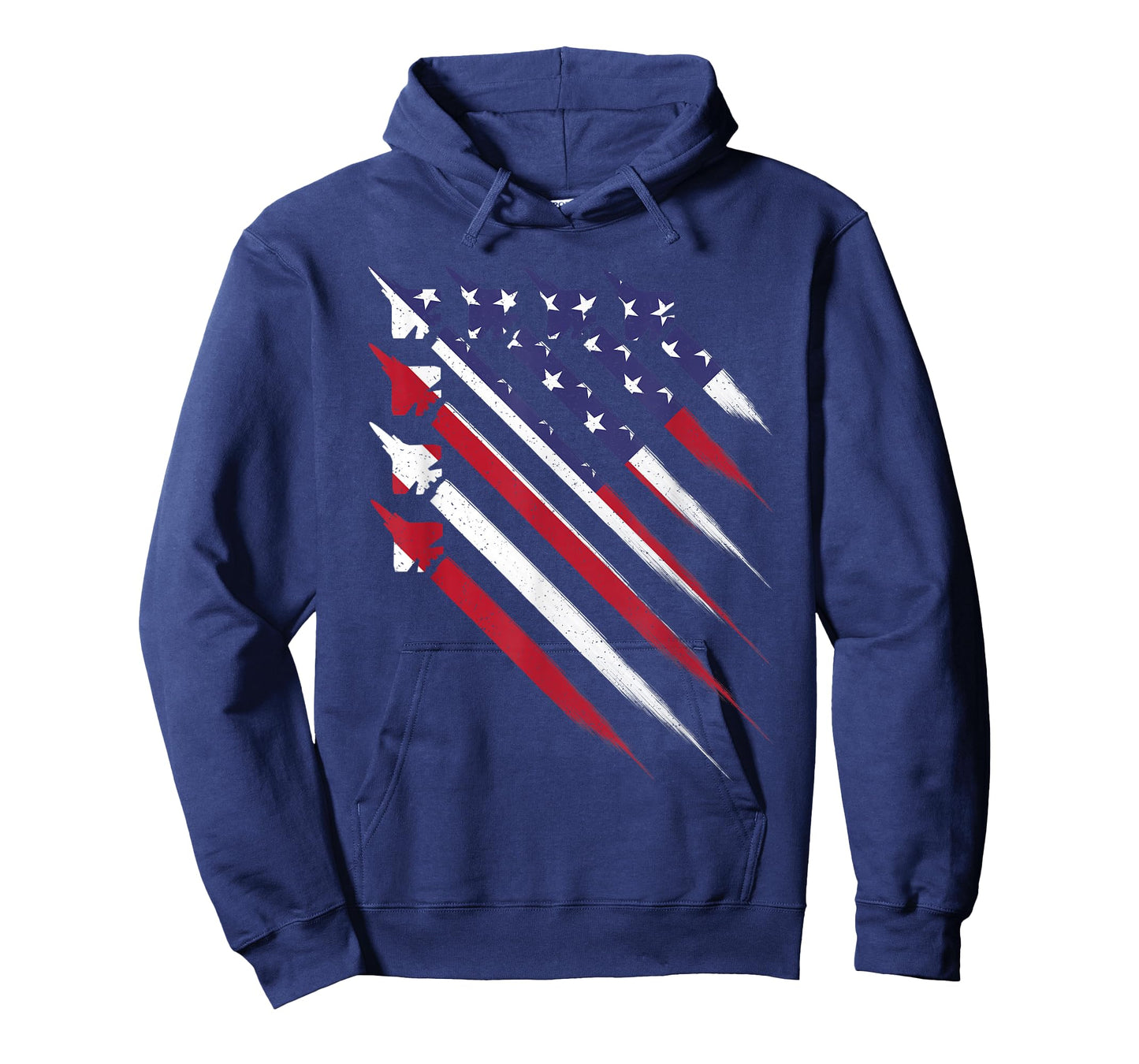 Patriotic 4th of July Jet USA American Flag Men Boys T-Shirt