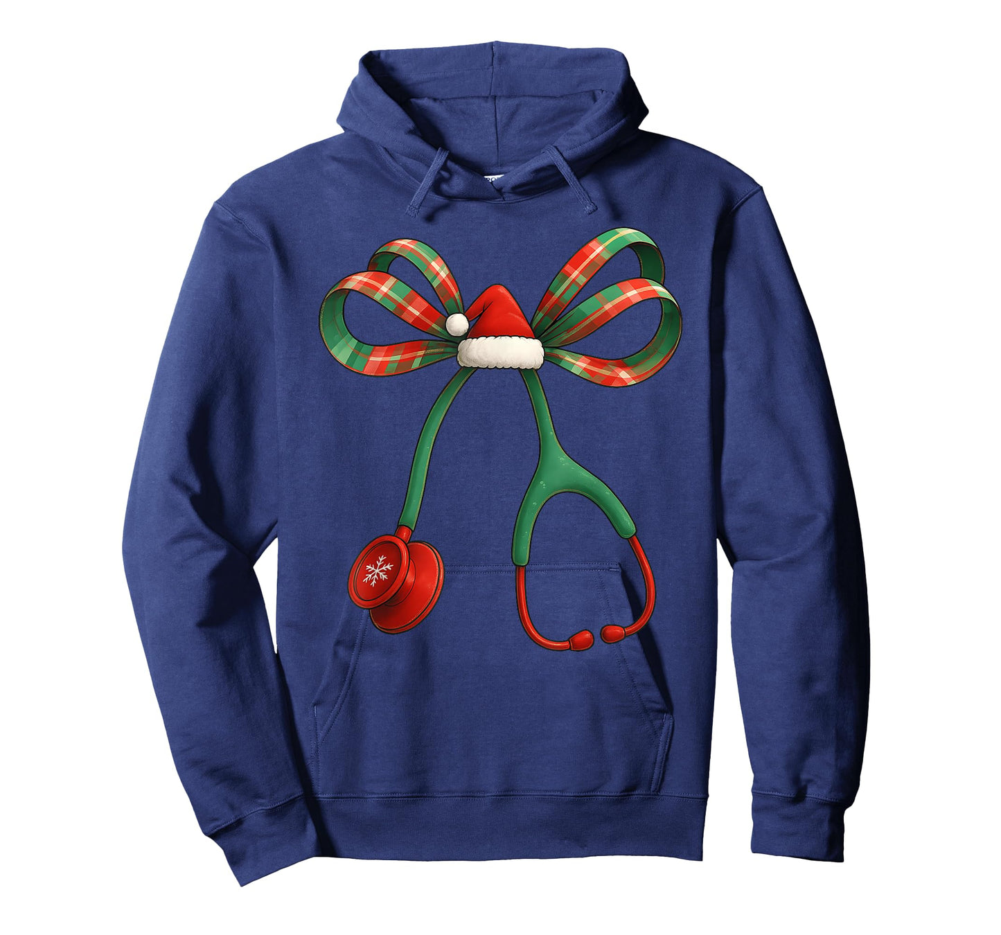 Christmas Coquette Bow Stethoscope Medical Nurse Women Girl T-Shirt