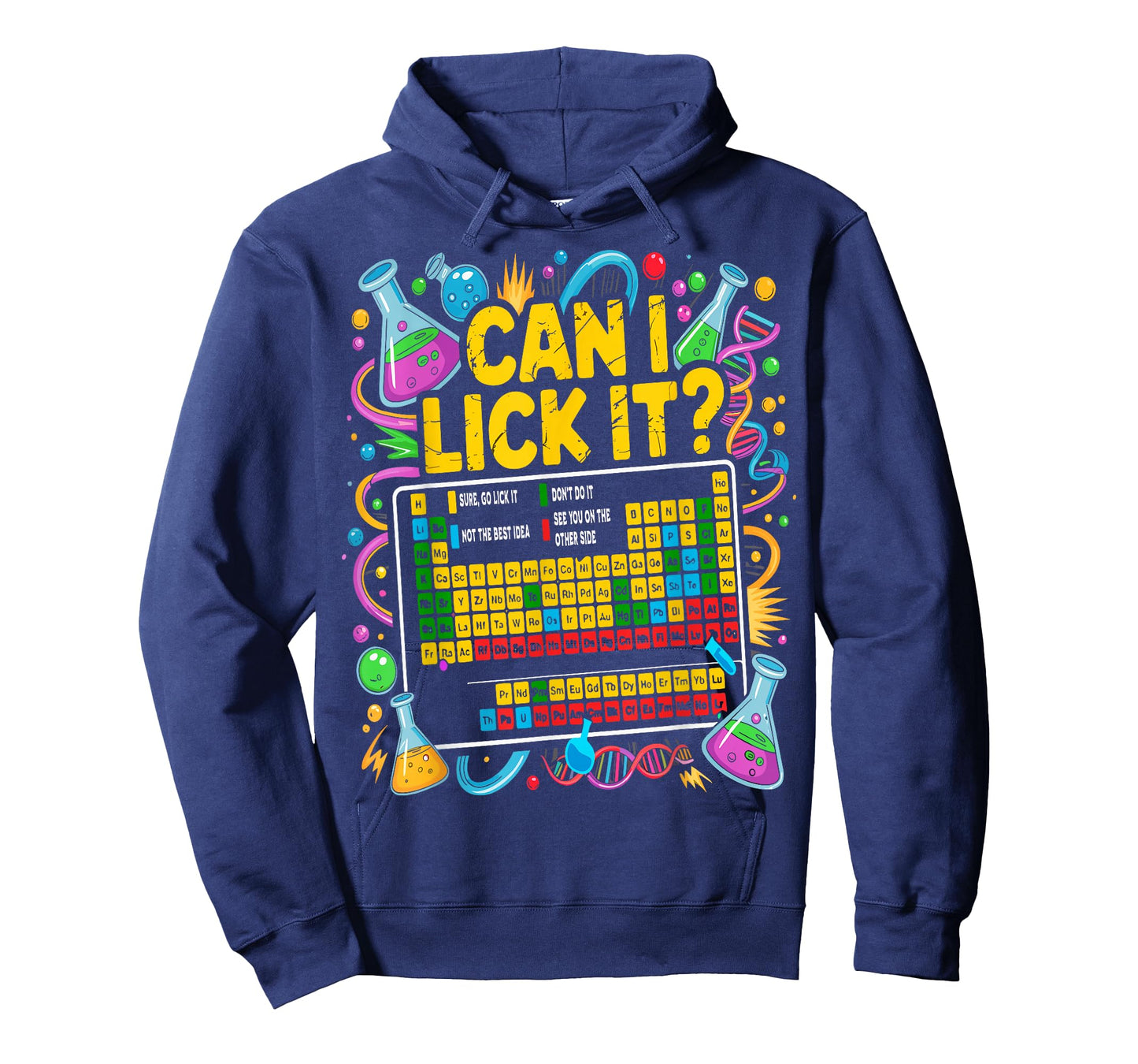 Can I Lick It Periodic Table Science Teacher Funny Men Women T-Shirt