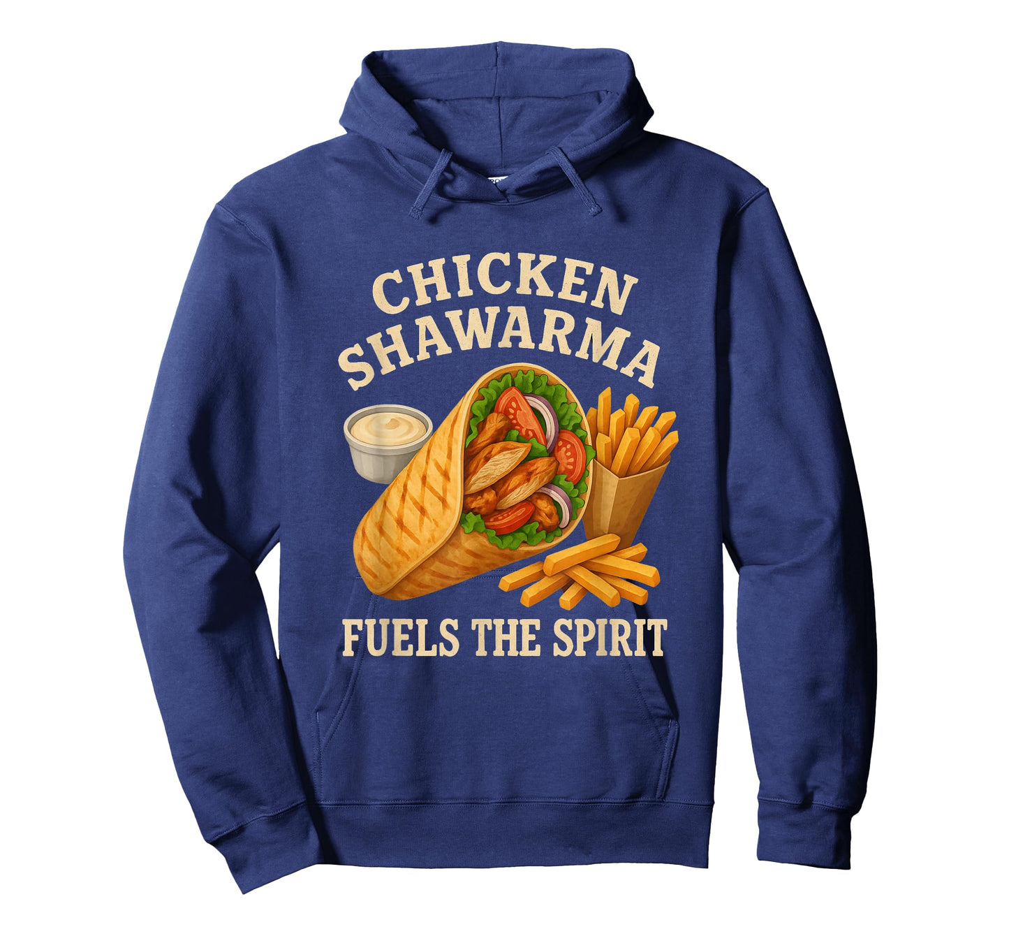 Chicken Shawarma Fuels The Spirit Funny Foodie T-Shirt