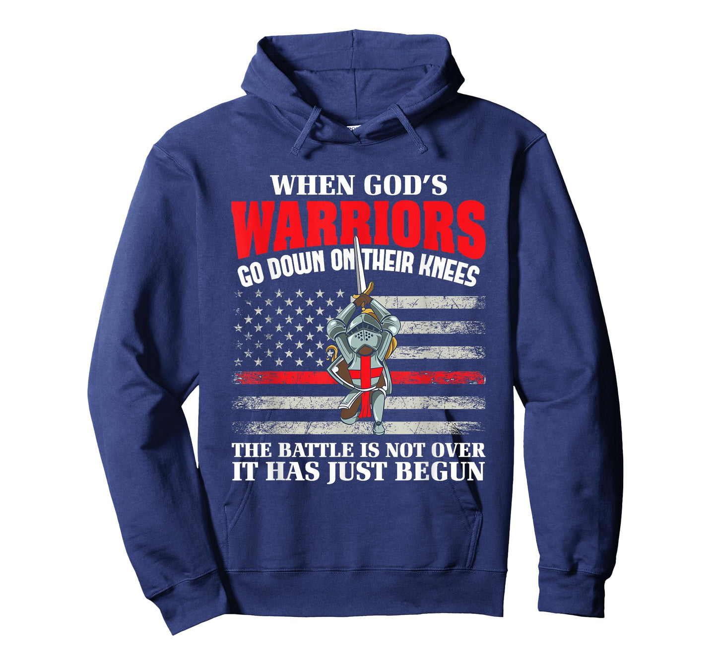 Gods Warrior Christian American Soldier US Flag Bible Prayer T-Shirt