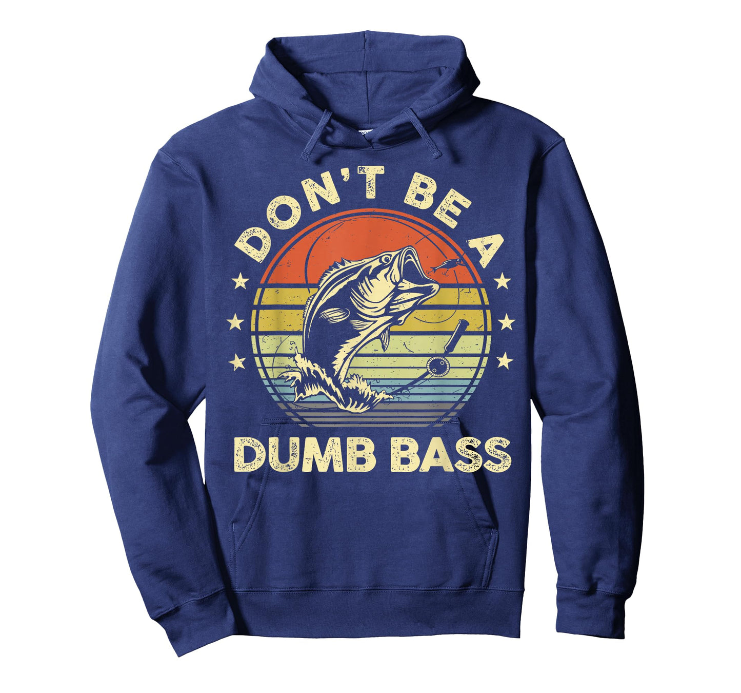Fishing Dont Be Dumb Bass Fish Dad Funny Graphic T-Shirt