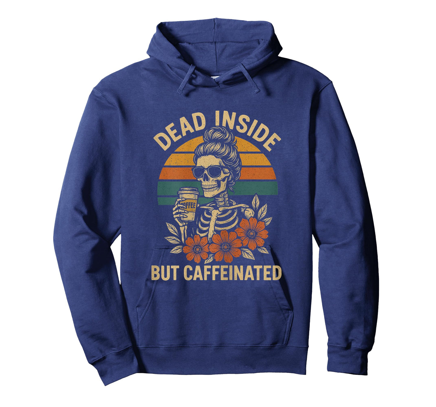 Dead Inside But Caffeinated Sarcastic Coffee Outfit for spoo T-Shirt