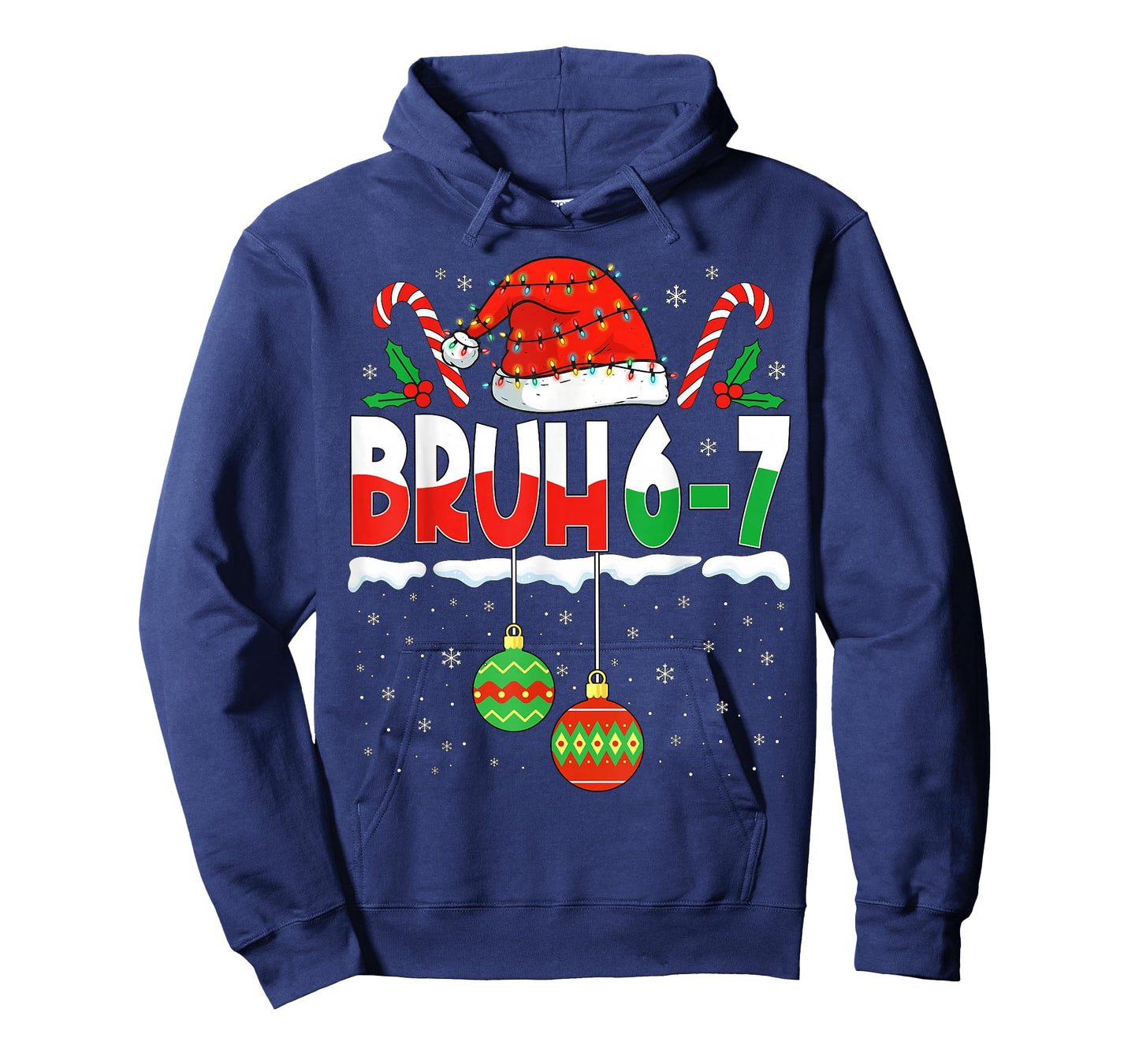 Bruh 67 Six Seven Meme Gen Alpha Slang Merry Christmas Men T-Shirt