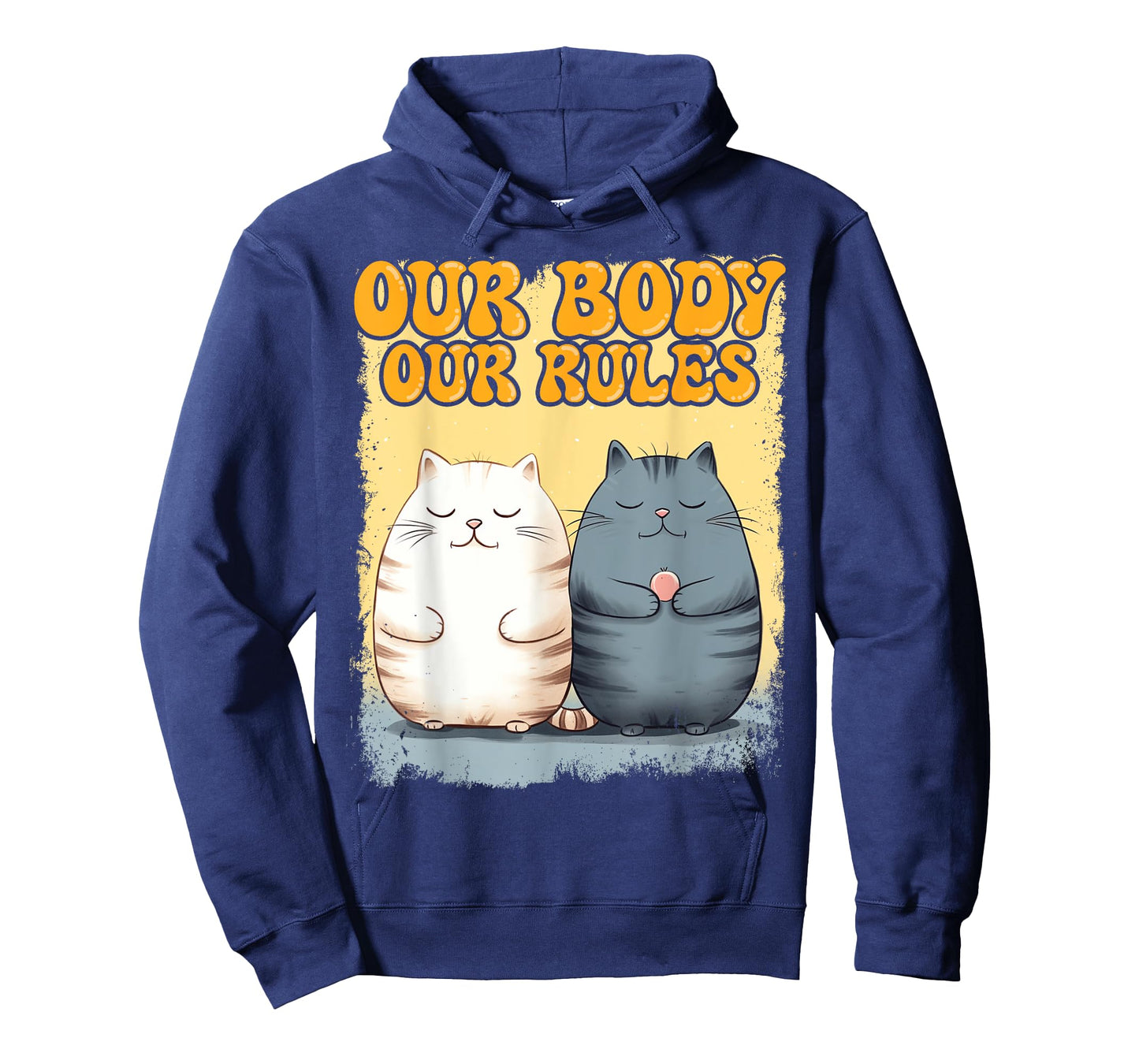 Our Body Our Rules Chubby Kitten Lover Chonk Cute Cat T-Shirt