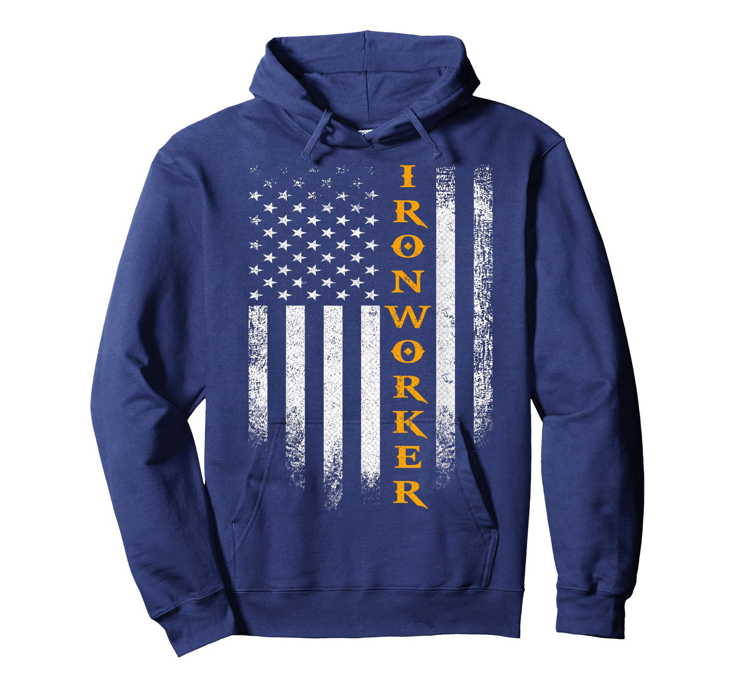 Vintage USA Ironworker American Flag Iron Worker Patriotic T-Shirt