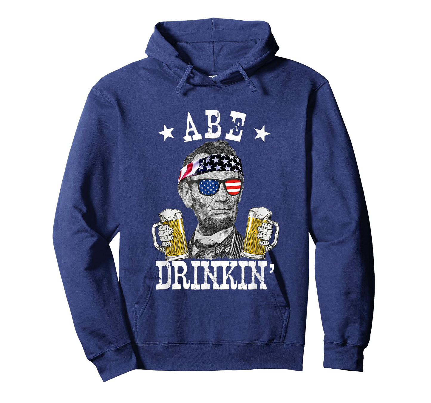 Abe Drinkin' Patriotic American Abraham Lincoln Drinking T-Shirt