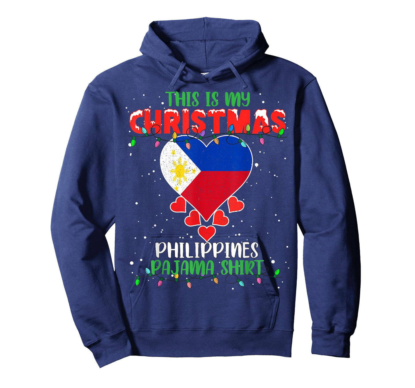 This Is My Christmas Lights Love Philippines Flag Pajama T-Shirt