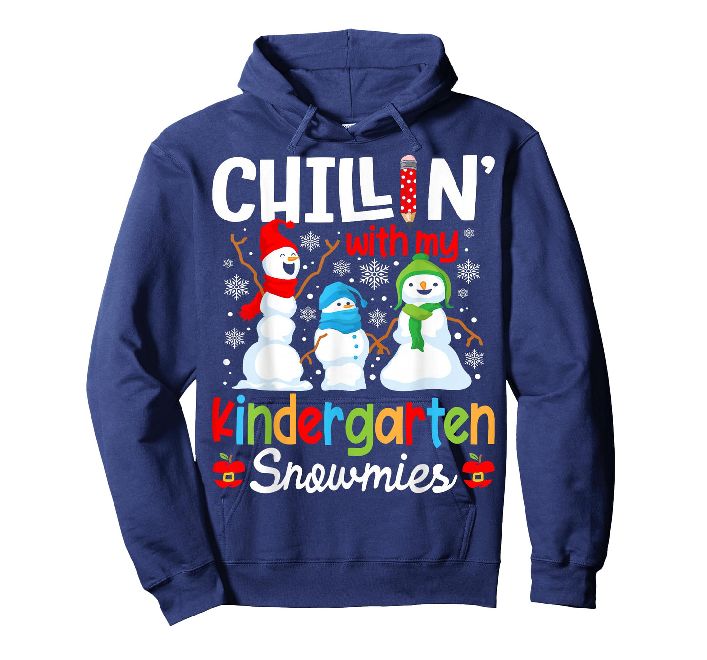 Chillin With My Kindergarten Teacher Snowmies Teacher T-Shirt