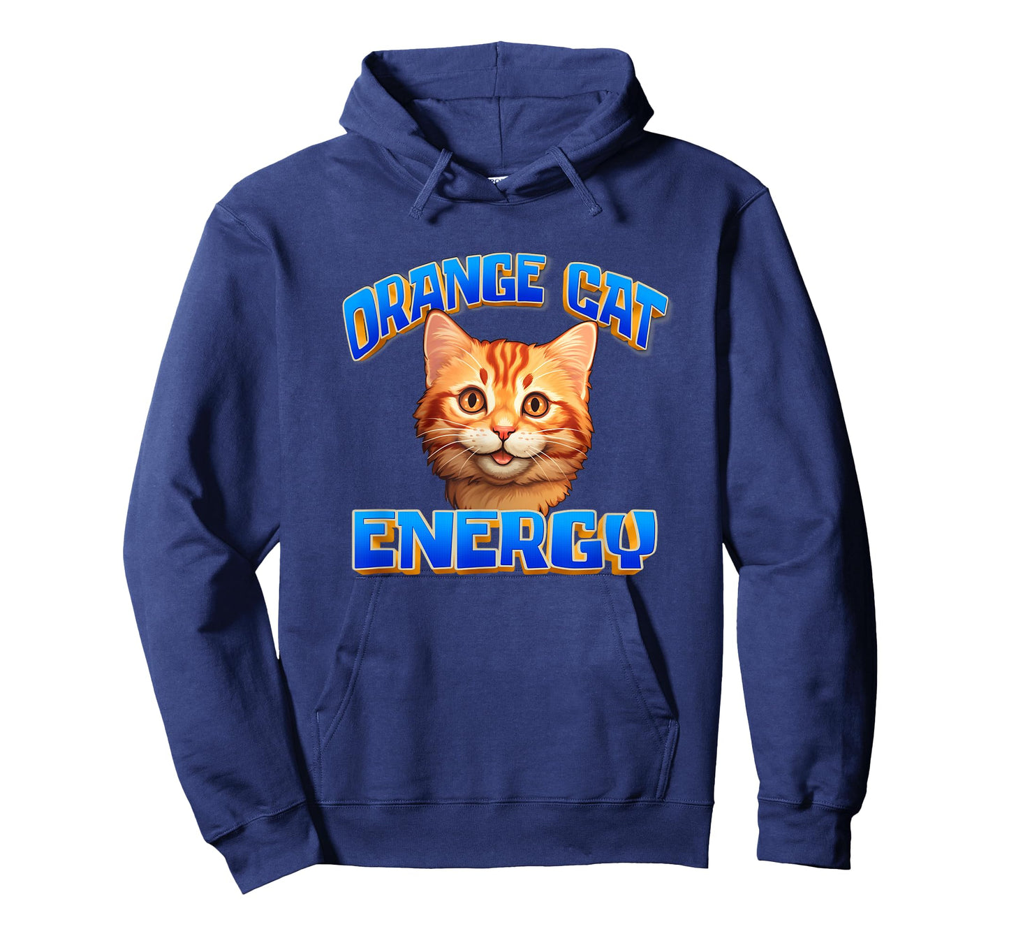 Mens Womens Cute Orange Cat Energy Orange Tabby Cat Lover T-Shirt