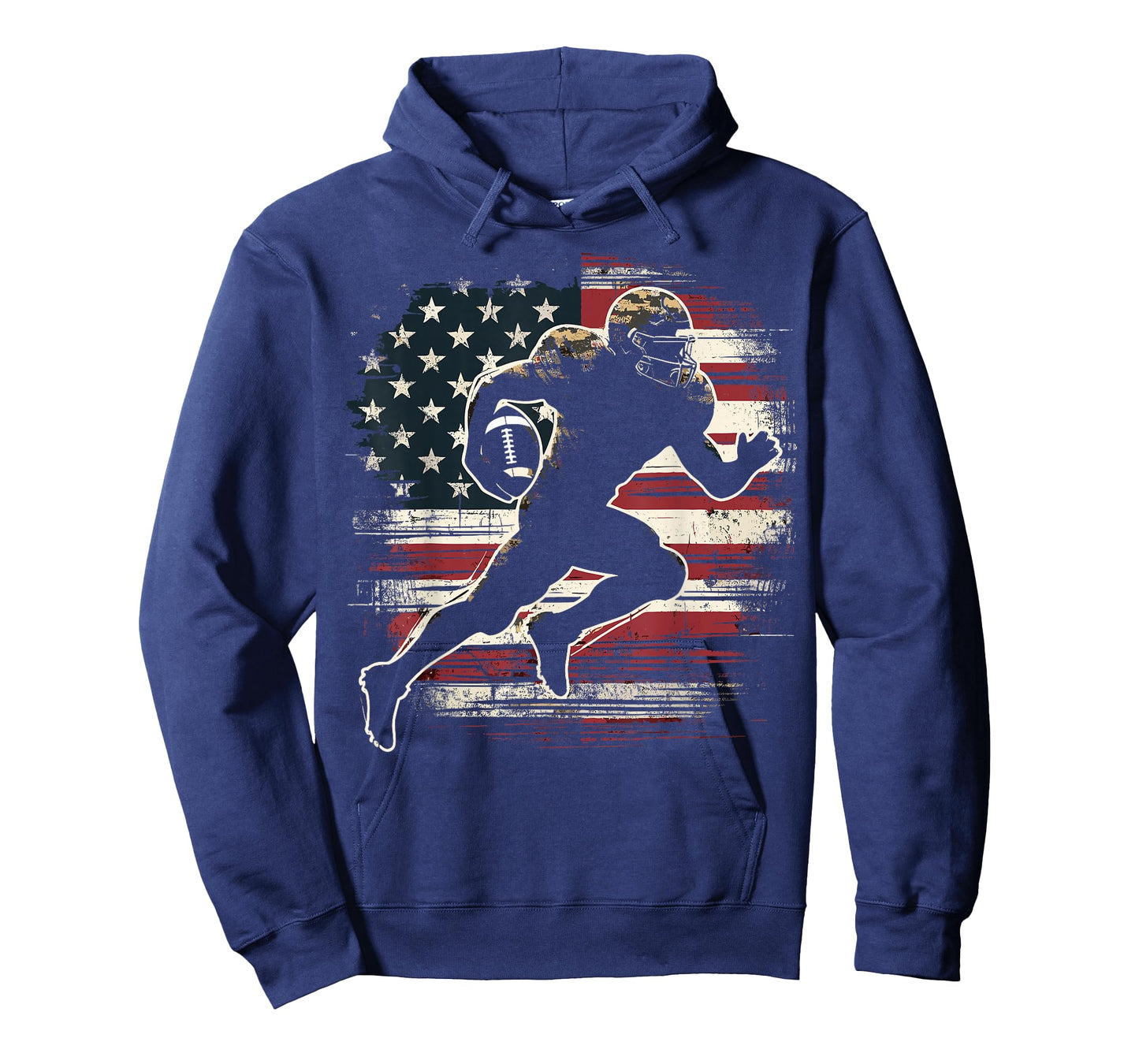 American Football Player Patriotic T-Shirt