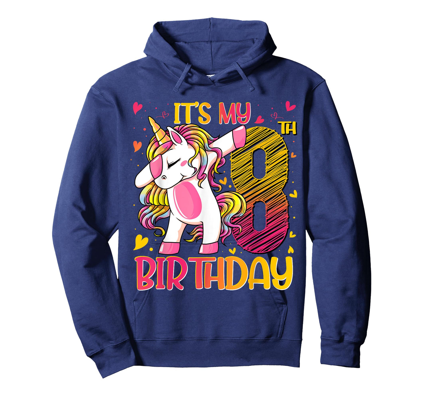 8 Year Old Unicorn Dabbing 8th Birthday Girl Unicorn Party T-Shirt