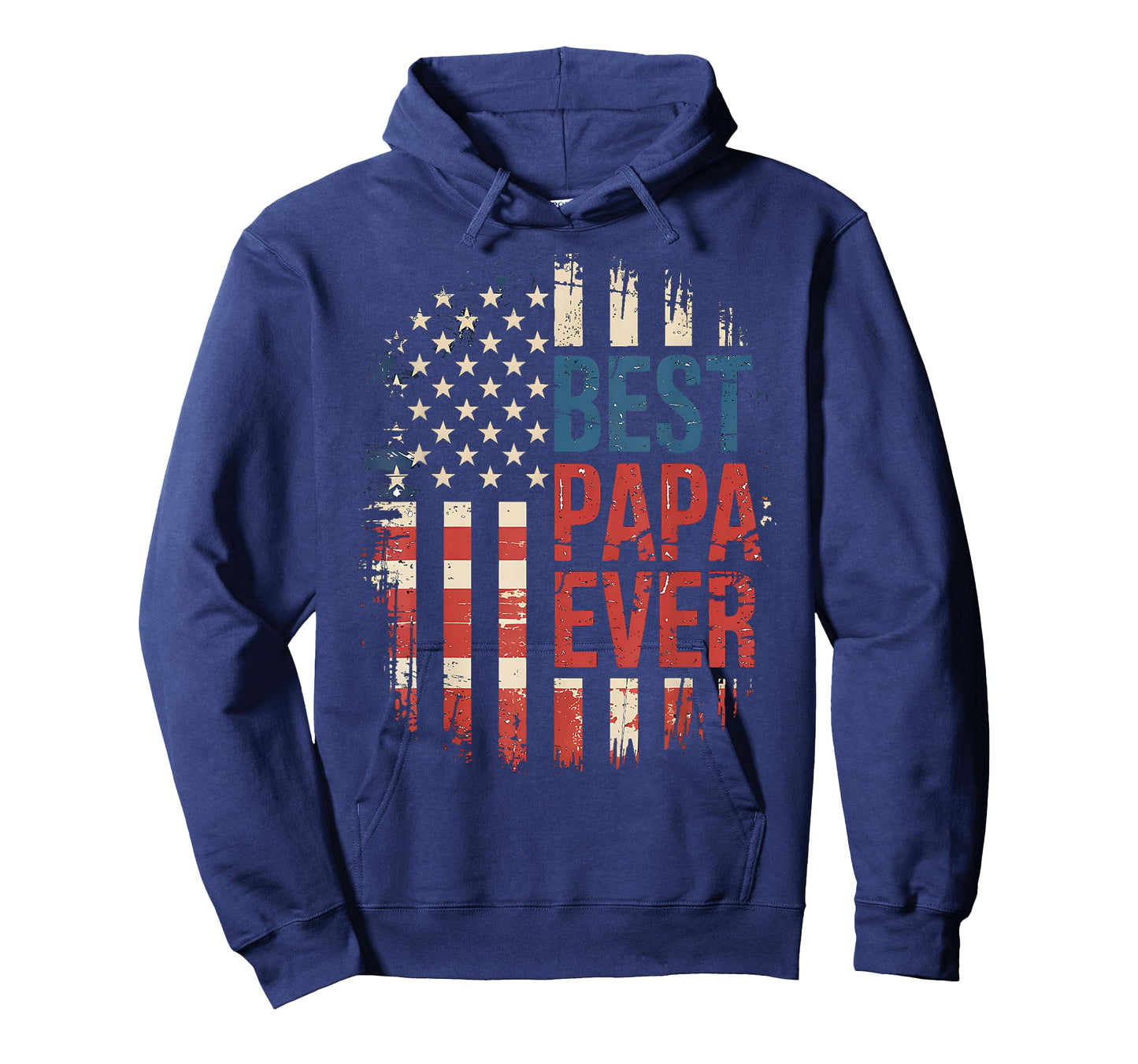 Best Papa Ever with US American Flag T-Shirt