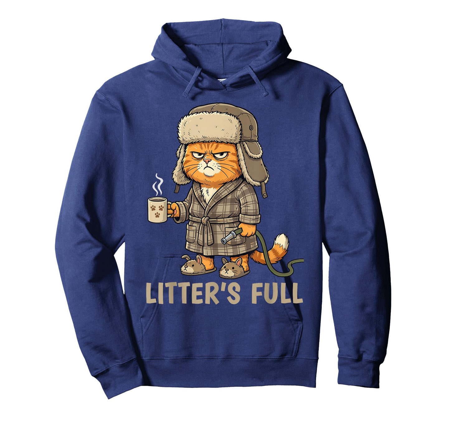 Litter’s Full Funny Cat Lovers Christmas T-Shirt