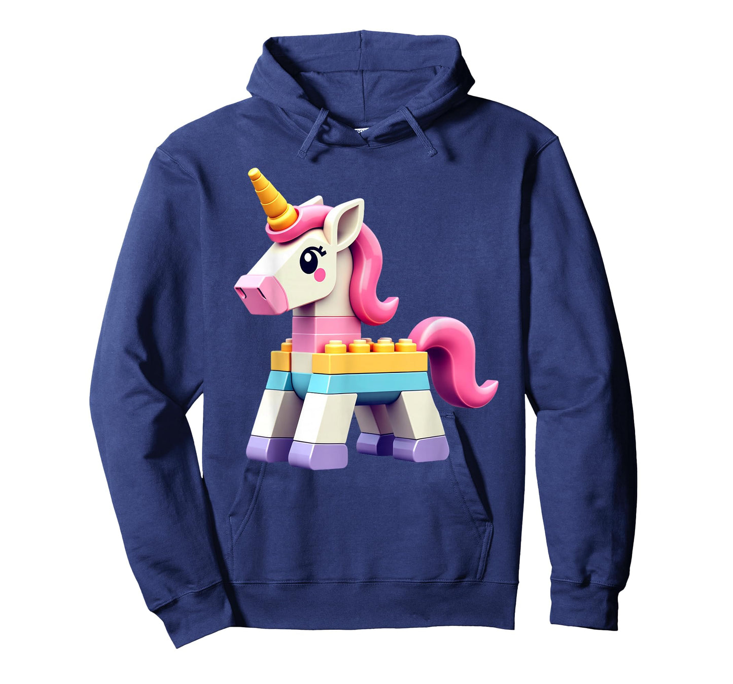 Master Builder Bricks Blocks Play Toys Unicorn Girls Kids T-Shirt