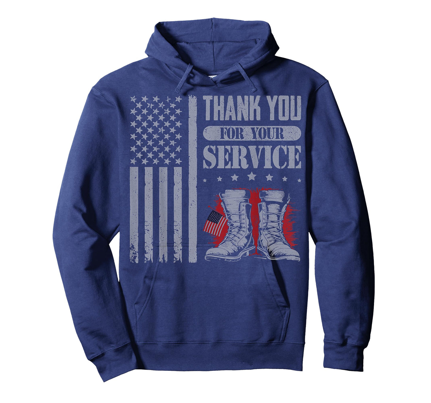 Thank You for Your Service Patriotic Boots Flag Veterans Day T-Shirt