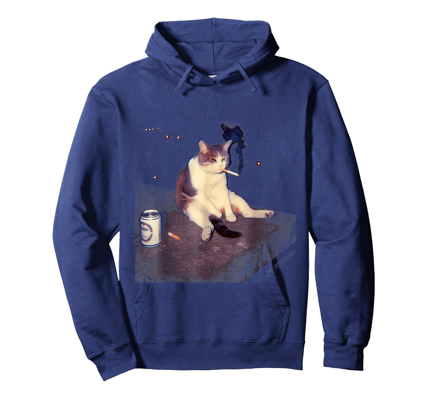 Cigarette Kitten Funny Smoking Cat Meme Stupid Brainrot T-Shirt