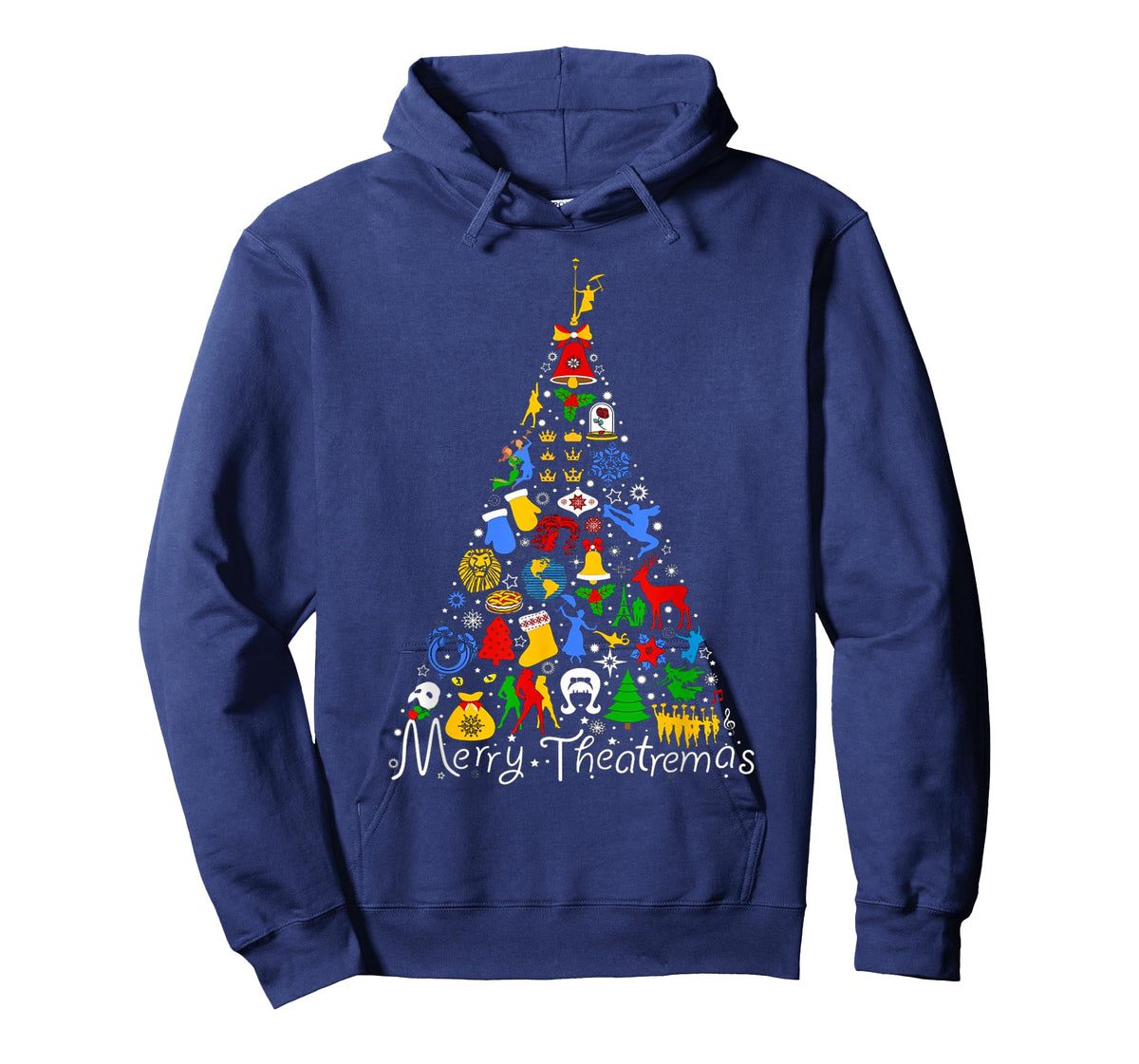 Merry Theatremas Broadway Theater Musical Christmas Tree T-Shirt