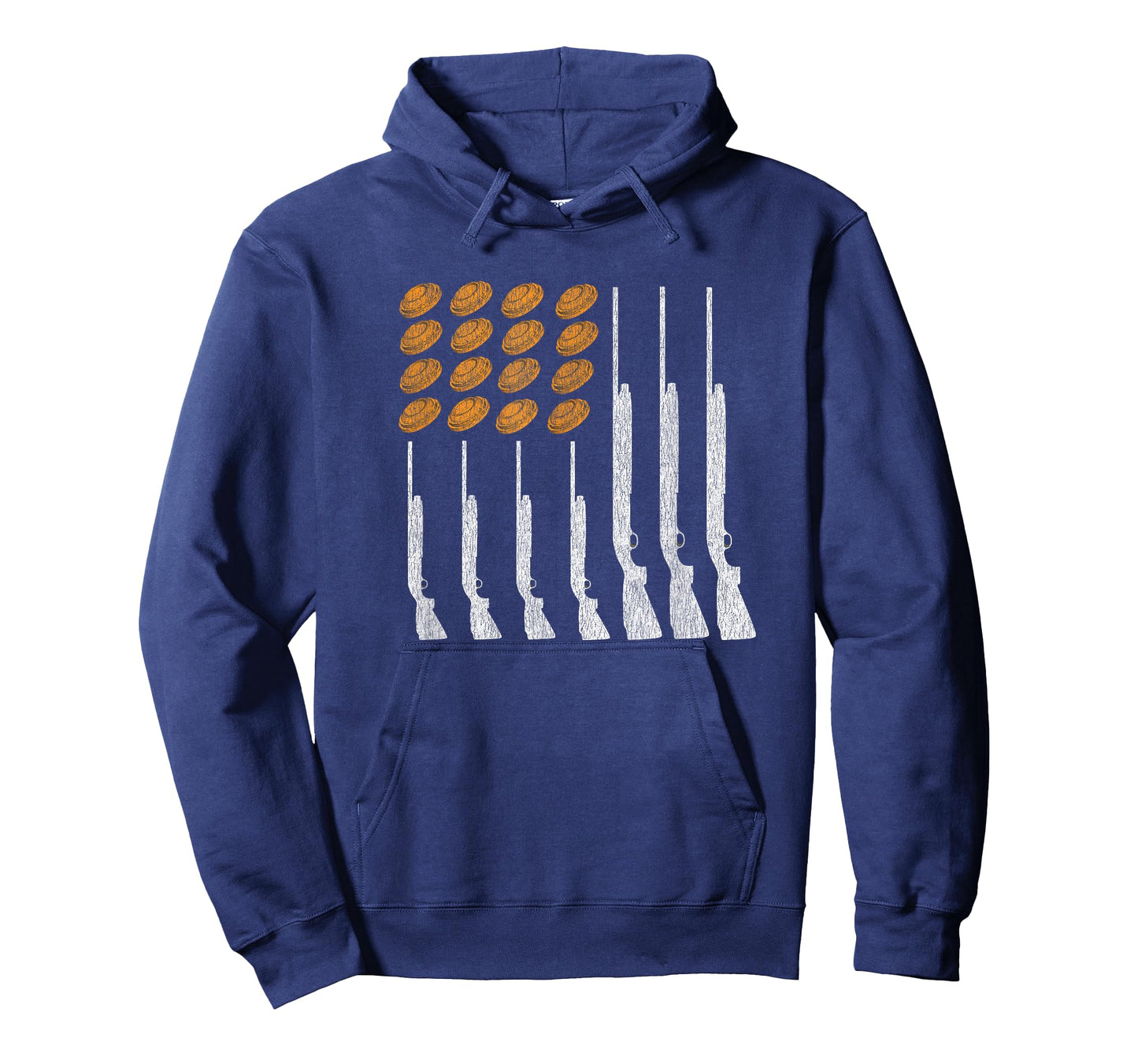 Clay Target Shooting Trap Skeet American Flag Patriotic T-Shirt