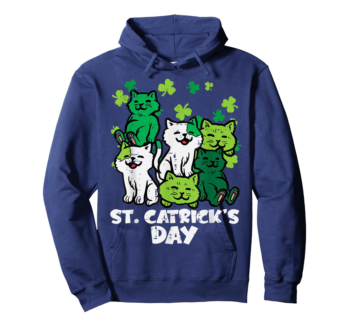 St Patricks Catricks Day Cats Saint Pattys Women Girls Kids T-Shirt