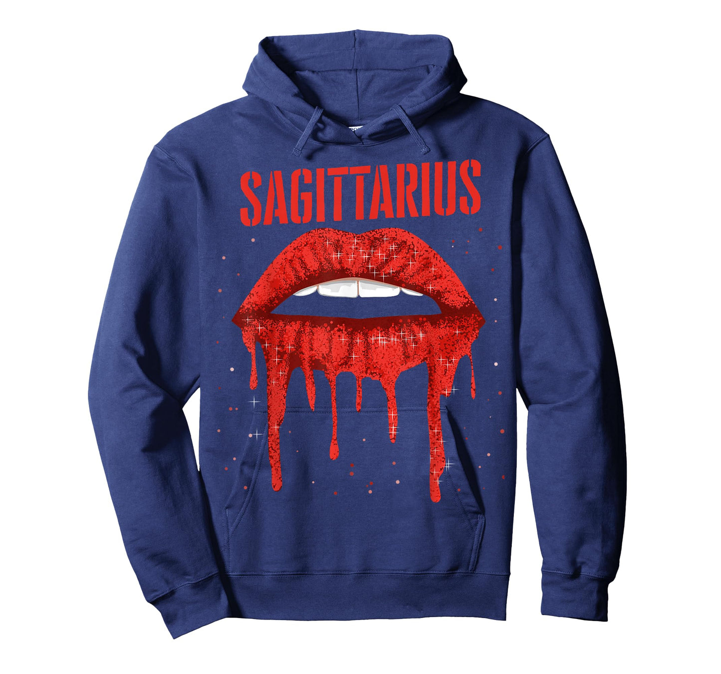 Sagittarius Red Lips Zodiac Sign December Birthday Horoscope T-Shirt