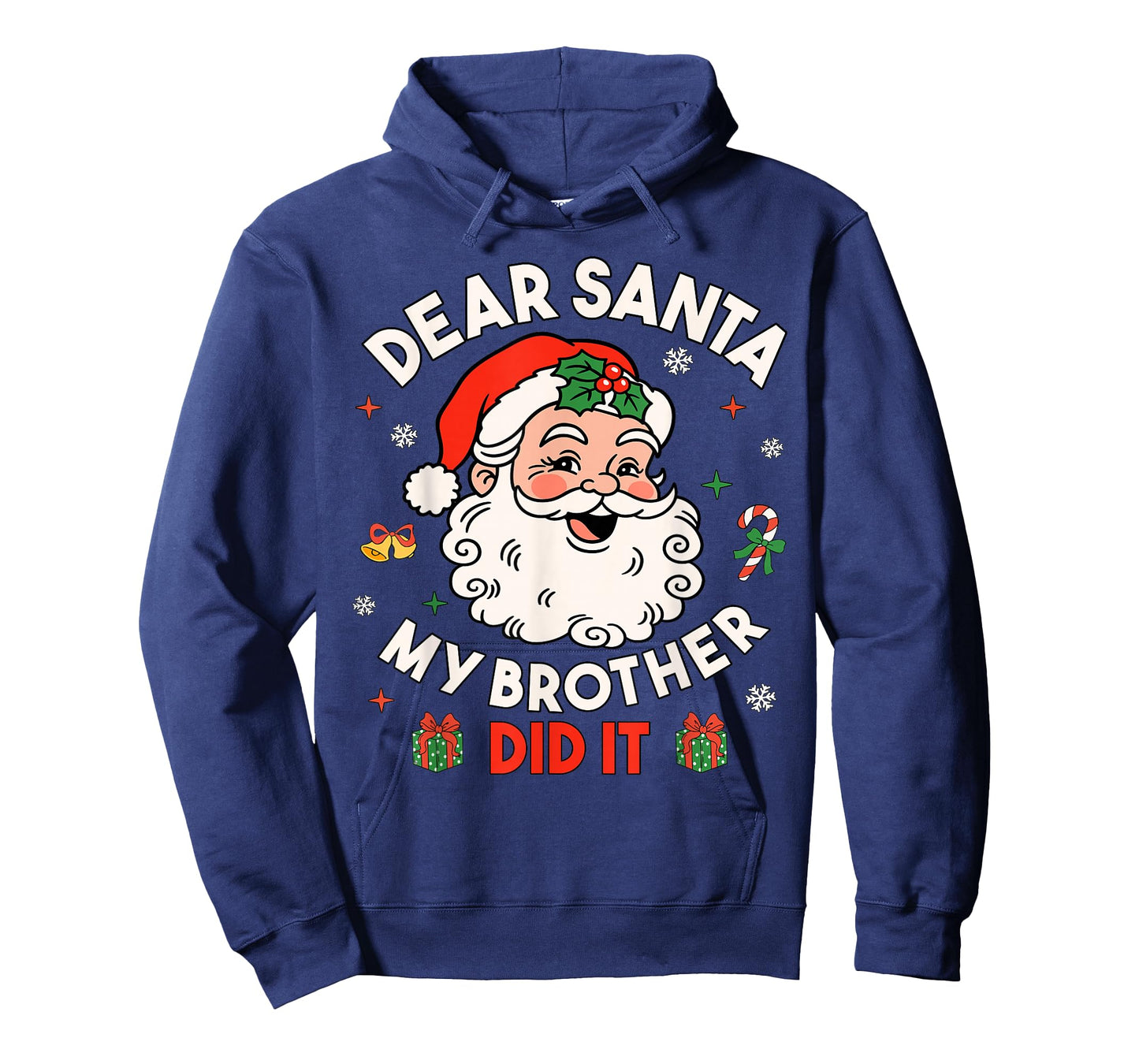 Dear Santa My Brother Did It Funny Christmas Boys Girls Kids T-Shirt