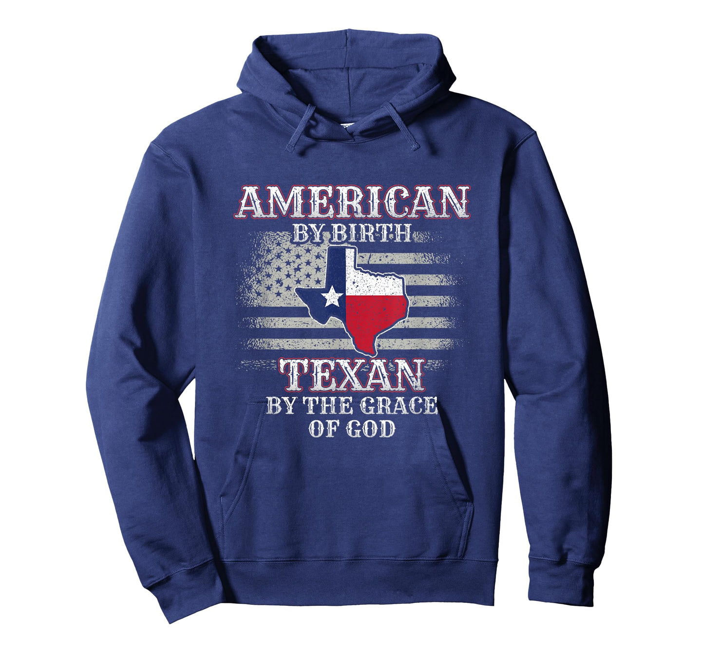 American By Birth Texan By The Grace Of God Texas Flag T-Shirt