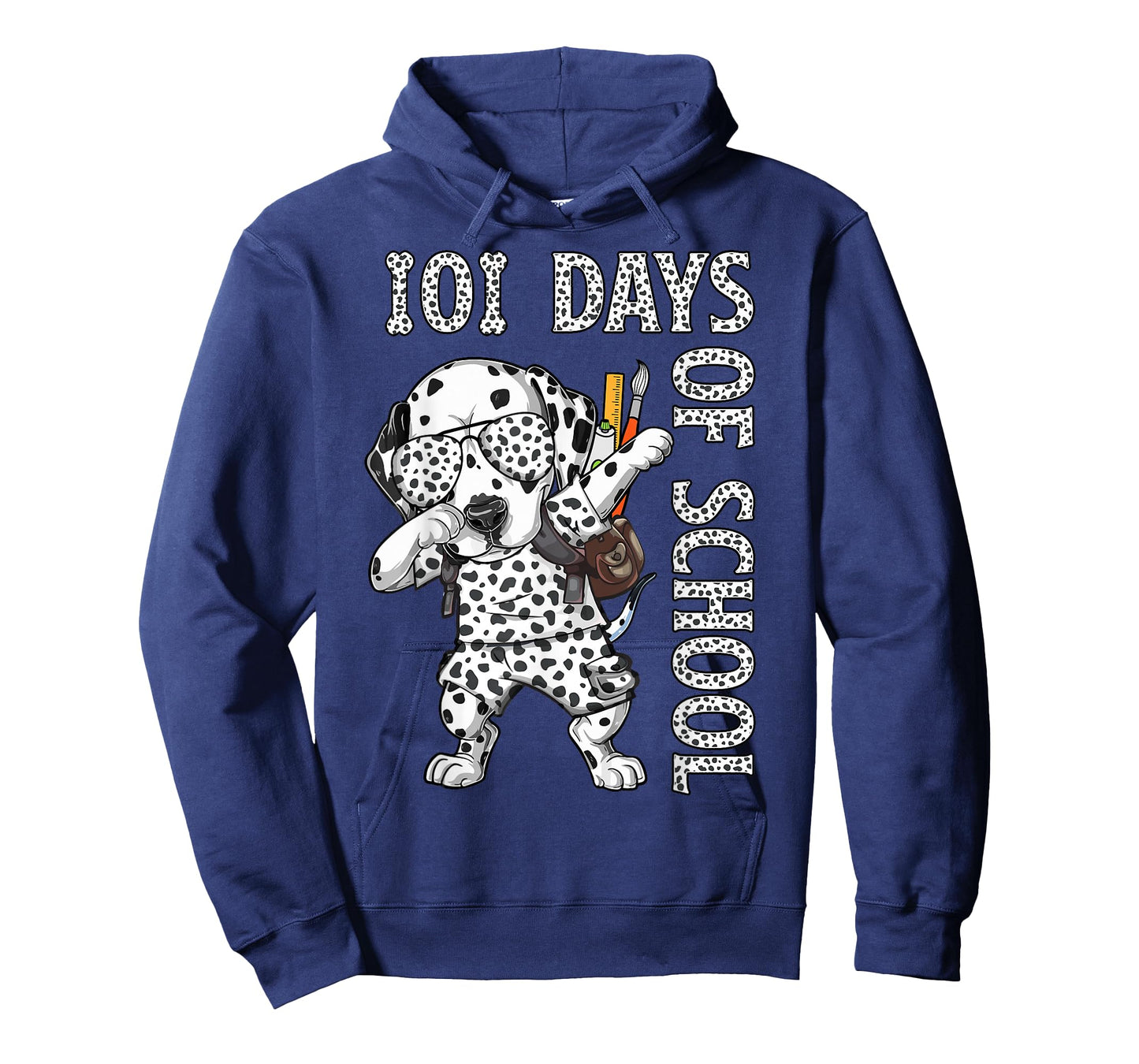 101 Days School Dabbing Dalmatian Dog Teachers Kids T-Shirt