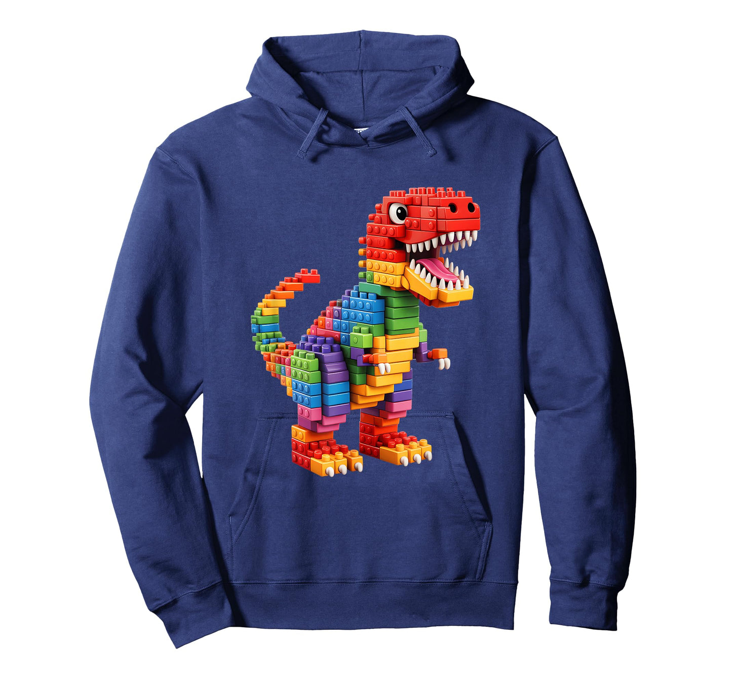 Master Builder Men Boys Kids Building Bricks Dinosaur T-Rex T-Shirt