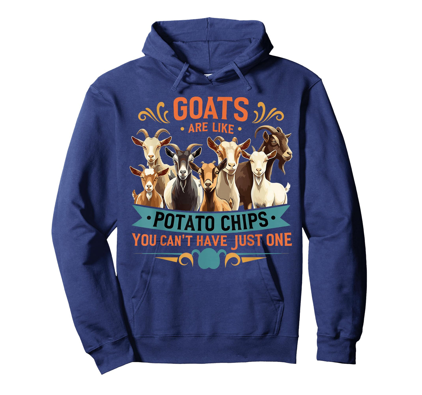 Goats Are Like Potato Chips Funny Farm Animal T-Shirt