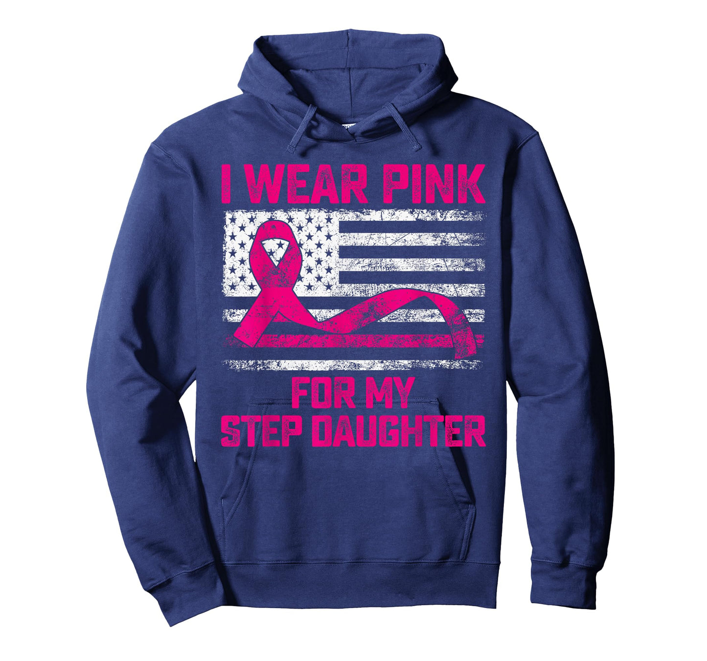 I Wear Pink For My Step Daughter Breast Cancer Awareness T-Shirt