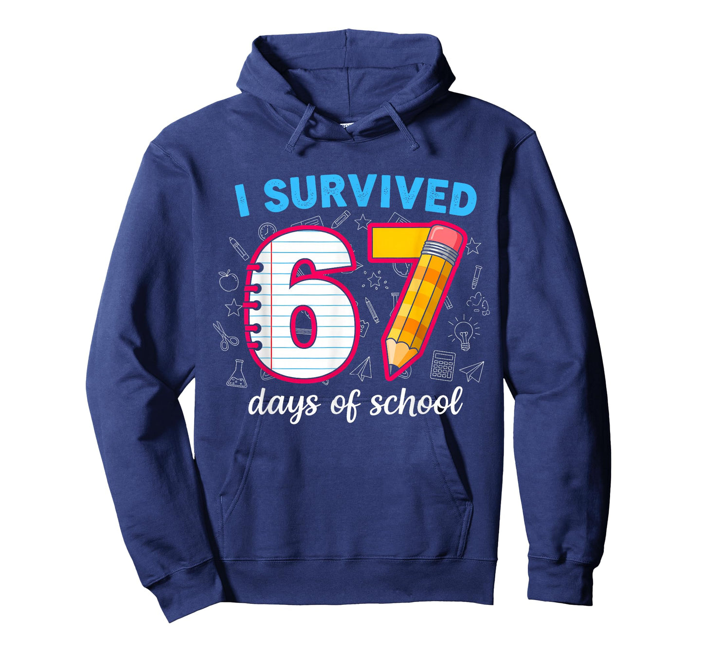I Survived 67 Days of School Funny 67 Teachers Students Meme T-Shirt