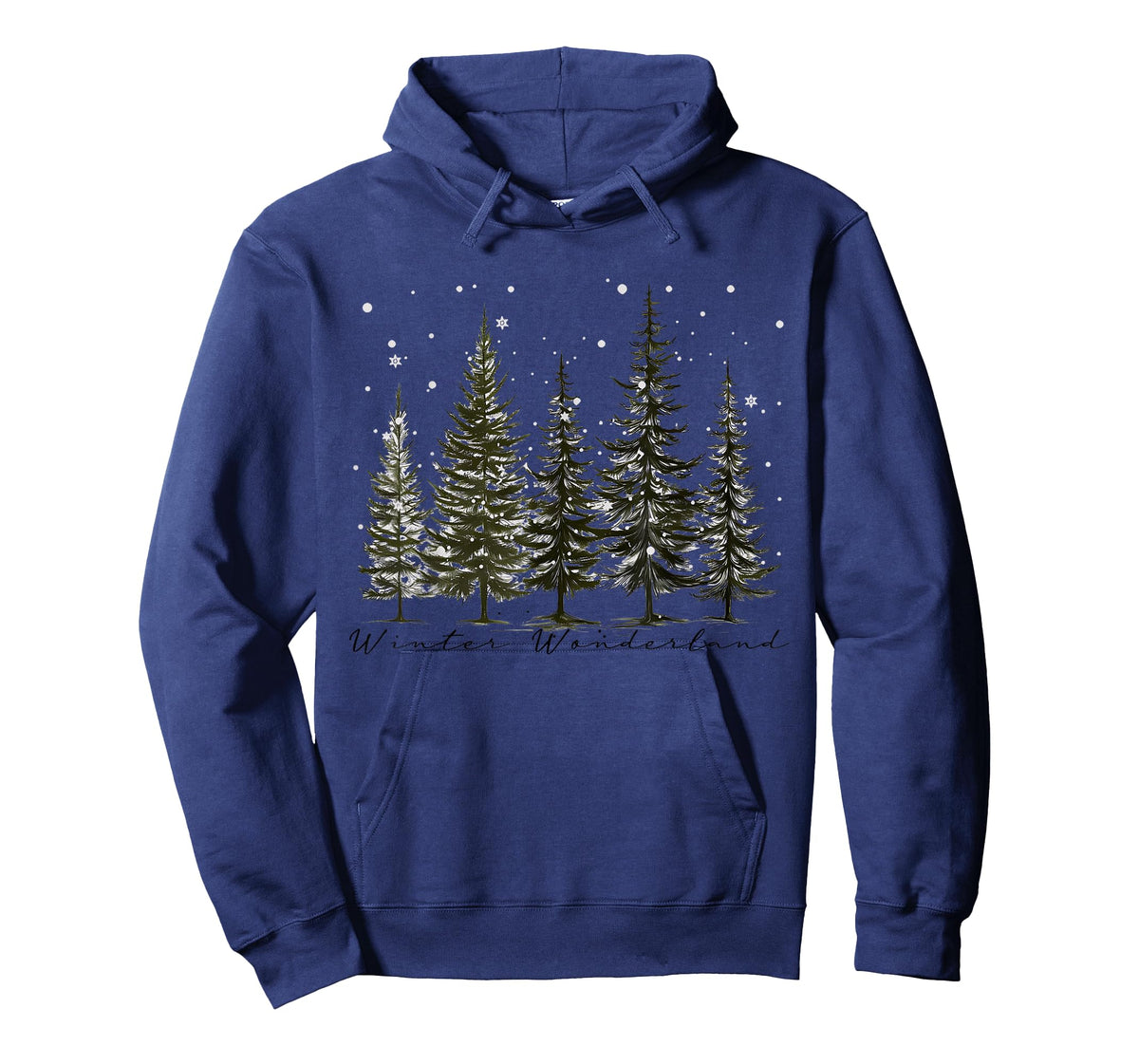 Winter Wonderland Pine Tree Nature Lover Hiking Camping T-Shirt