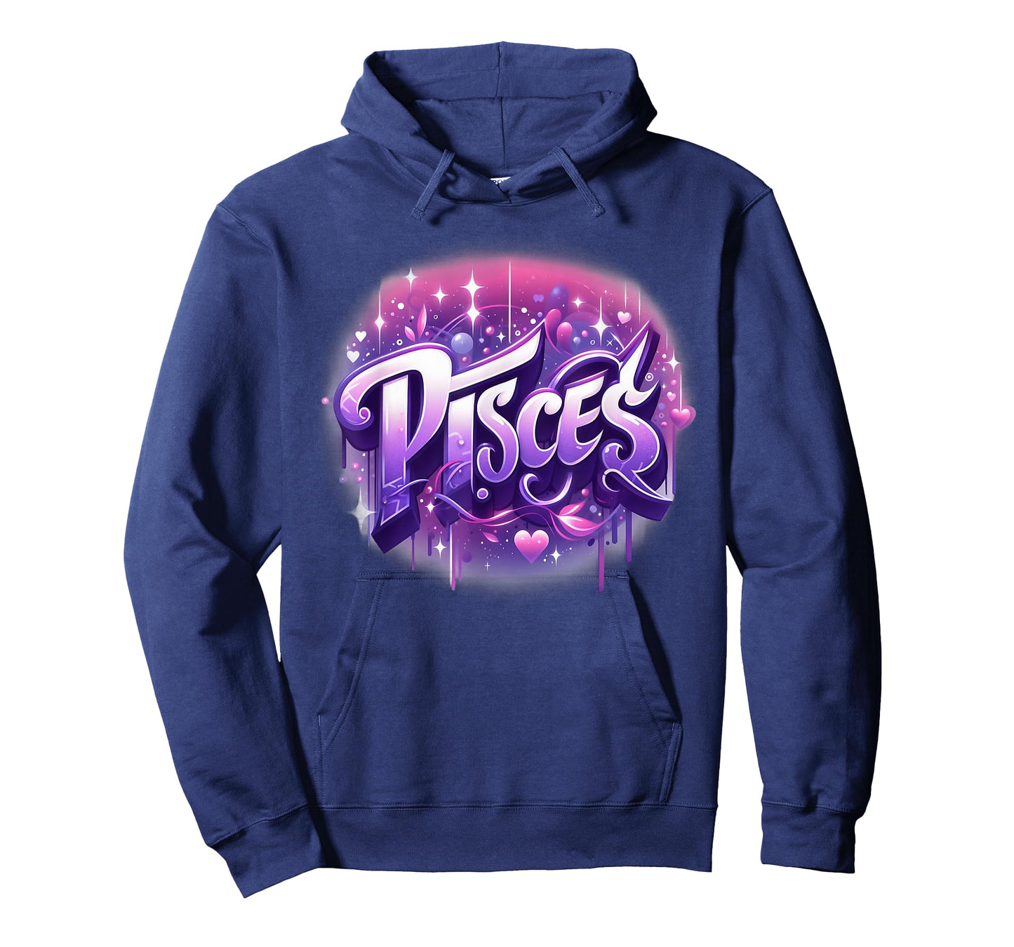 Purple Pisces Zodiac Star Sign T-Shirt