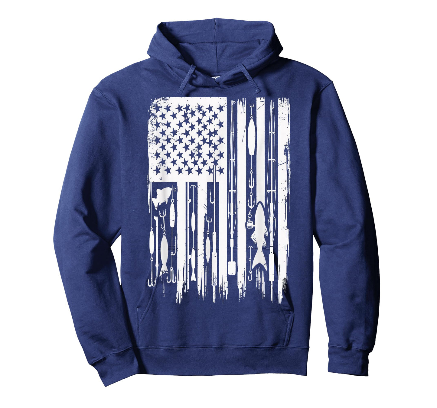 Outdoor Fishing American Flag Fisherman Fish Lover T-Shirt