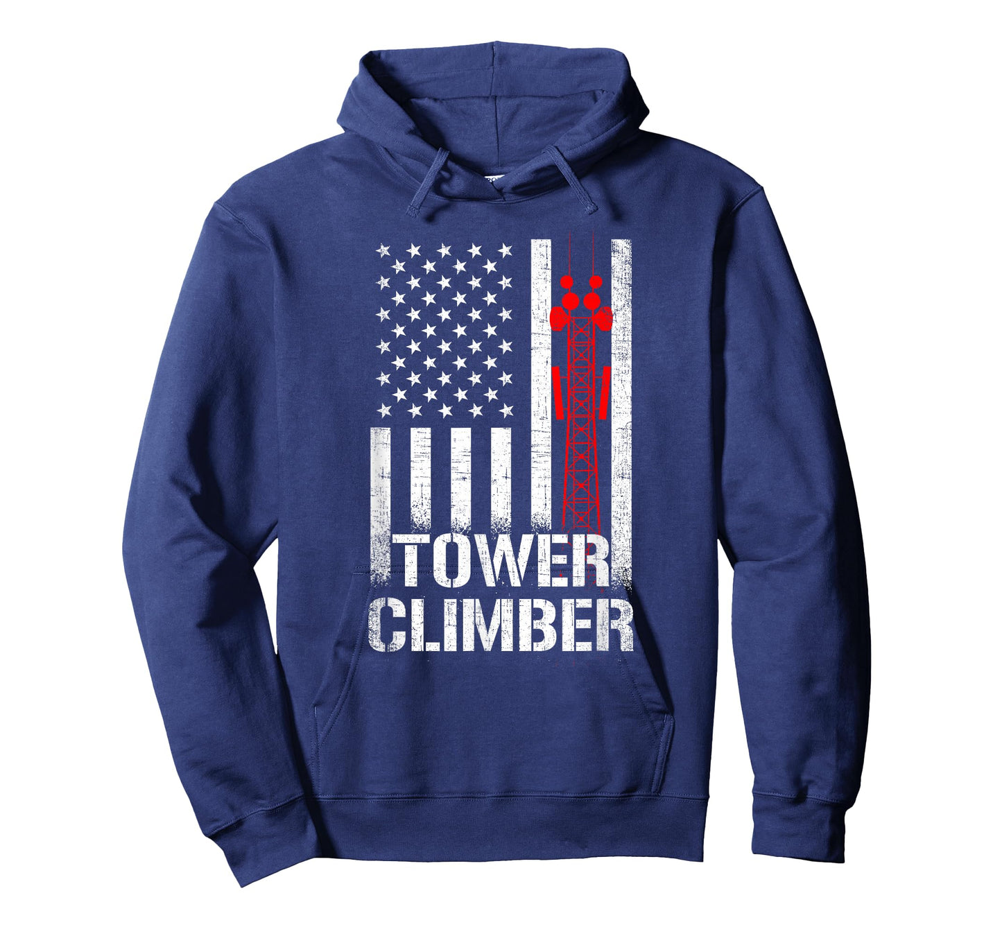 tower climber american flag, tower climber T-Shirt