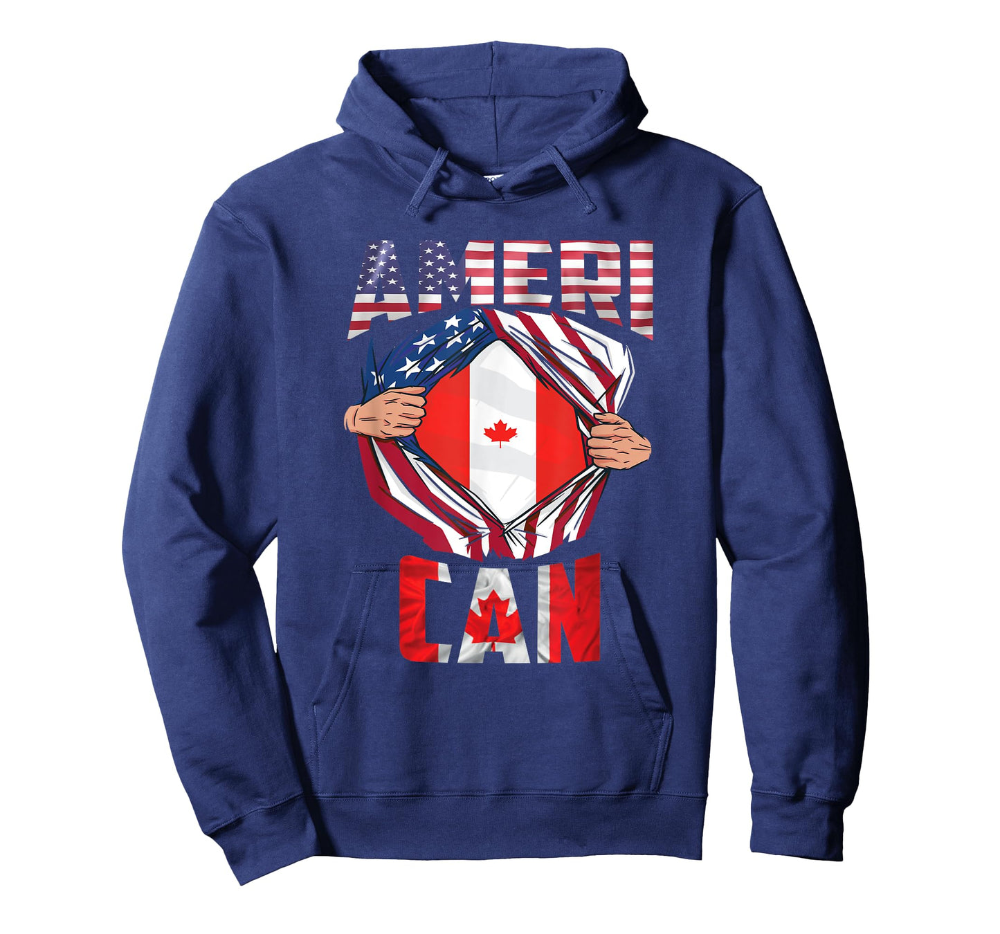 USEH CDN Maple Leaf Half Canadian Half American Flag US EH T-Shirt for Women Kids Men